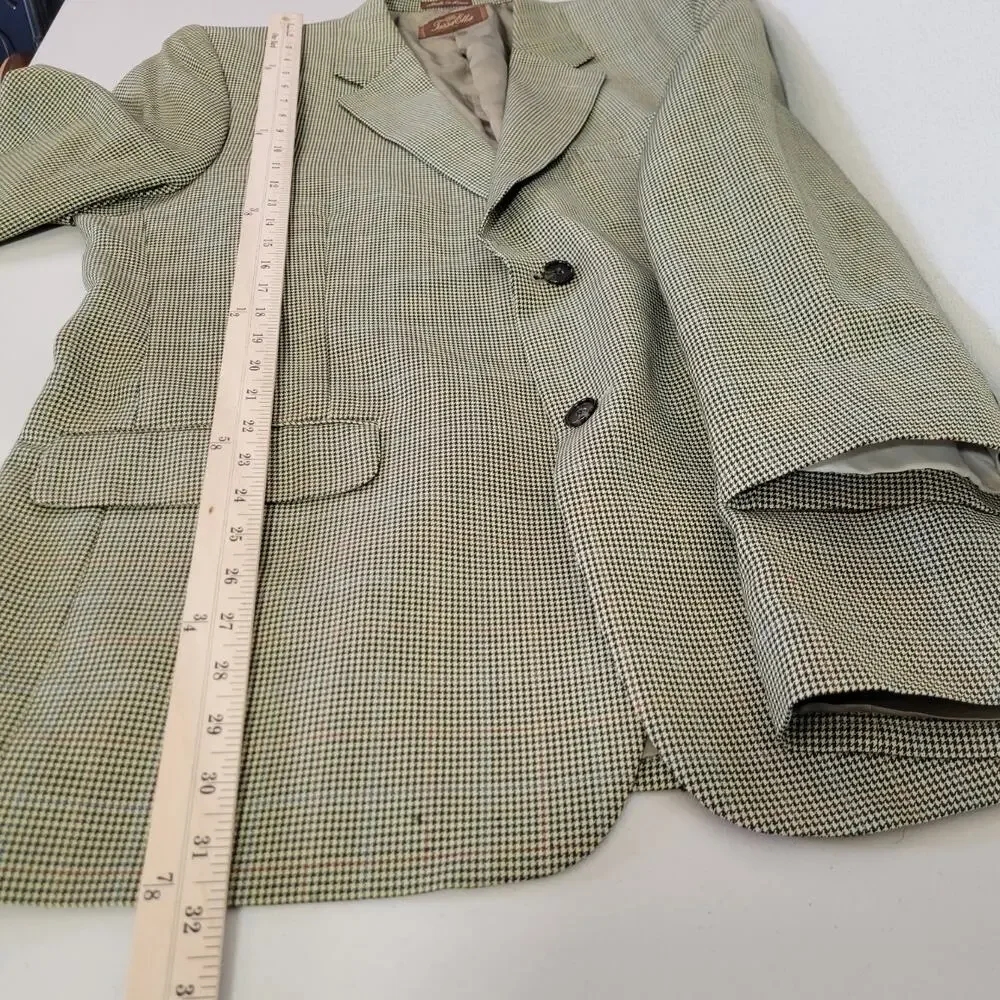 Tasso Elba Men's Blazer 44R 100% Pure New Wool‎ Vitale Barberis Canonico Italy